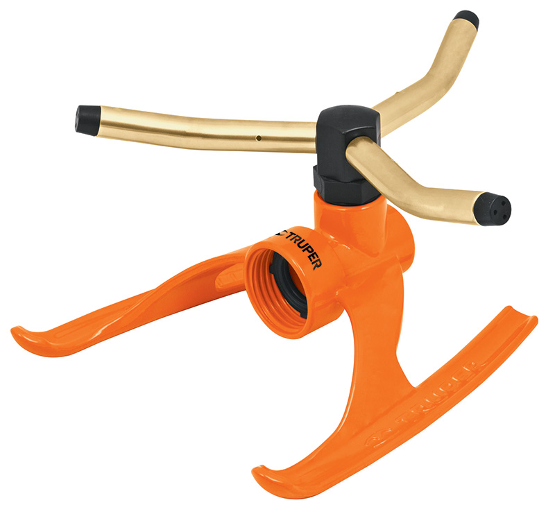 Ороситель газонный, ротационный, тройной, лыжи, металл Truper