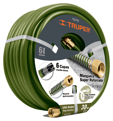 Шланг Супер Профи, 6-слойный 5/8" 30м Truper