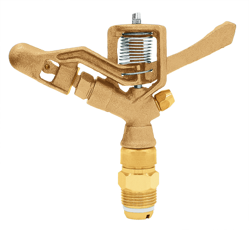 Ороситель газонный, импульсный, Латунь 3/4" Truper