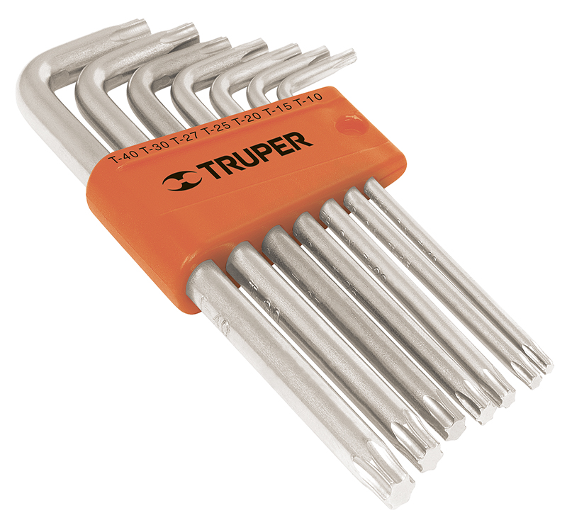 Набор ключей Torx удлиненные в пластиковой кассете, 7шт. Truper