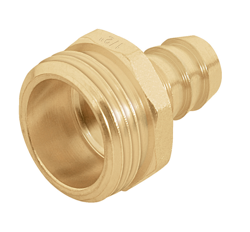 Соединитель садовый для шланга,Латунь, папа 1/2&Prime; Truper